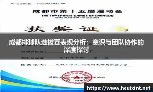 成都排球队选拔赛表现分析：意识与团队协作的深度探讨